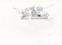 Simon Léturgie - Haut de page dans le journal spirou pour l'aventure d'un journal - Comic Strip