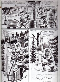 Planche originale - Sam Boyd, la longue poursuite, pl 40. Ajax n°36, novembre 1967, SFPI