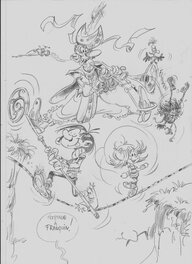 Joalbanese - Hommage à franquin - Original Illustration