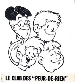 Tibet - De Ravottersclub - Le club des 'peur-de-rien' - Original Illustration