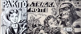 Giuseppe Perego - Couverture du n° 11 de Pakito, Edizioni Juventus - Couverture originale
