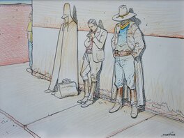 Moebius - Inside Moebius, "En attendant Moeb" - Illustration originale