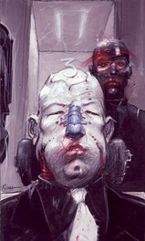 Enki Bilal - Portrait du Docteur Warhole - Planche originale