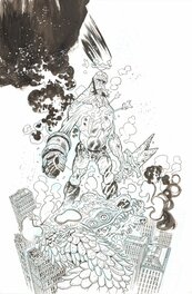James Harren - Harren: Hellboy pin-up - Illustration originale