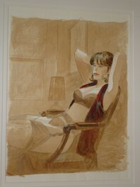 Jean-Pierre Gibrat - Cécile - Original Illustration