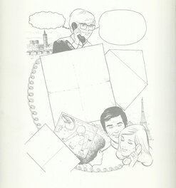 Jean Sidobre - Publicité Téléphonie Courrier - Original Illustration
