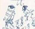 Extrait du dessin de la vigne où Hergé et Fanny (avec son foulard sur la tête) correspondent tout à fait à la photo en annexe !