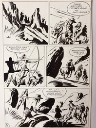 André Oulié - Les aventures de Zorro - Justice de l'ouest - Planche originale