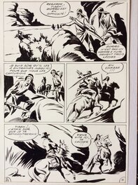 André Oulié - Les aventures de Zorro - Justice de l'ouest - Planche originale