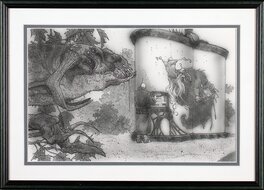 RK Post - Advanced Dungeons & Dragons 2nd Ed - Planescape Dune Guildmen - Illustration originale