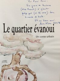 Dédicace à l'aquarelle de la scénariste