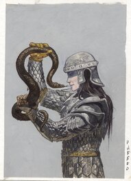 Rafa Garres - Warrior's snake - Original Illustration