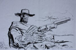 Fabrice Lamy - Colt Walker - Original Illustration