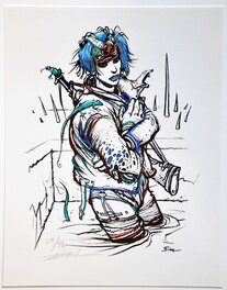 Enki Bilal - Bilal, Réhaut, La Résistante - Original art