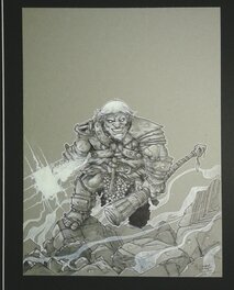 Pierre-Denis Goux - Mjöllnir - Ragnarök - Illustration originale