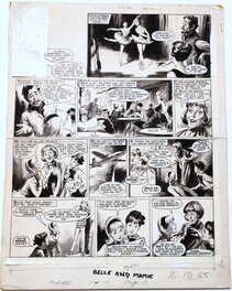 Leslie Otway - Belle & Mamie  - revue Princess du  10 octobre 1965 - Planche originale