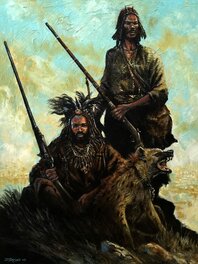 Jean-Denis Pendanx - Chasseurs d'Oneos - Nord du Mali - Illustration originale