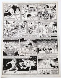 G. Gerald Swan - Tiny Champion de Boxe  !! - Planche originale