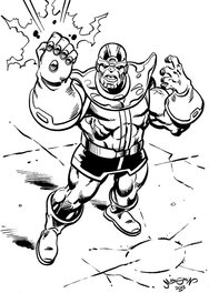 Chris Malgrain - Thanos par chris malgrain - Original Illustration