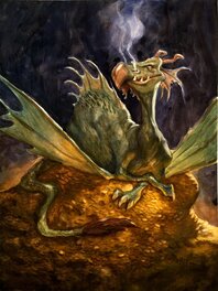 Robert C. MacKenzie - L'univers des Dragons - Premiers feux (tome 1) - Original Illustration