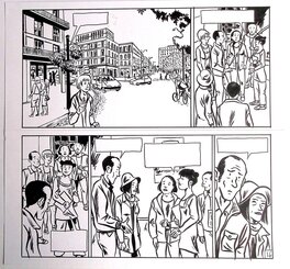 Deloupy - Lucia au Havre planche 16 - Planche originale