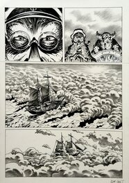 Riff Reb's - Hommes à la mer - "Le dernier Voyage du Shamraken" - p 4 - Planche originale
