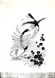 Georges Pichard - Les oiseaux - Illustration originale