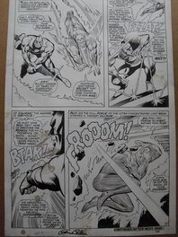 Planche originale captain marvel