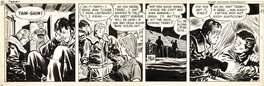 Planche originale - Terry et les Pirates - Daily strip du 17/12/1943