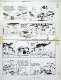 Jean-Claude Fournier - Spirou et Fantasio 20 ( Le faiseur d'or ) - Planche originale