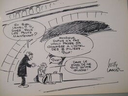 Willy Lambil - Willy Lambil  - Pauvre Lampil - Illustration originale