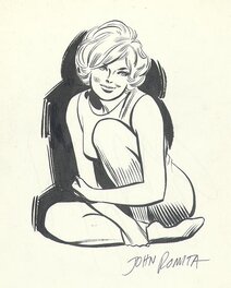 John Romita - Pinup romance - Original Illustration