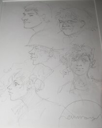 Hermann - Croquis Jérémiah - Original art