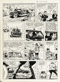 Planche originale - 1962 - Gil Jourdan : Surboum pour quatre roues *