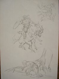 John Buscema - Conan crayonnés - Original art