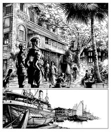 Thomas Du Caju - Rangoon 1941 - Planche originale