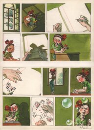 Al Severin - Al Severin - Lisette p31 - mise en couleur - Planche originale