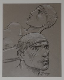 Enki Bilal - Bilal - Calque - Inbox - Original art