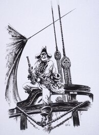 Riff Reb's - George Merry, A bord de l'Etoile matutine - page de titre TT - Original Illustration