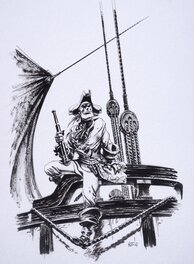 Illustration originale - George Merry, A bord de l'Etoile matutine - page de titre TT