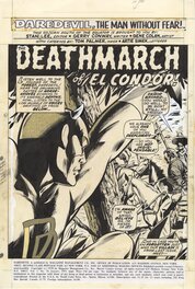 Gene Colan - Daredevil Vol 1 N°76: "The deathmarch of El condor" - Title page - Planche originale