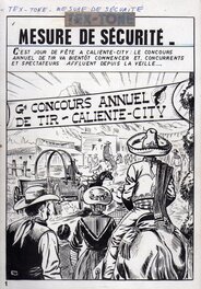 Comic Strip - Mesure de sécurité. Tex-Tone mensuel n°223, planche 1, 3ème trimestre 1966, Imperia
