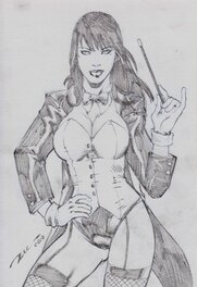 Ric Silva - Zatanna - Ed Benes Studio - Illustration originale