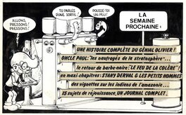 Jacques Devos - De volgende week - la semaine prochaine - Original Illustration