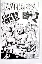 Frank McLaughlin - The Avengers - Captain America - Comic Strip