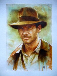 Fabrice Le Hénanff - Indiana Jones - Illustration originale