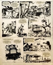 William Vance - Bob Morane - "Les Contrebandiers de l'atome" - page 14 - Planche originale