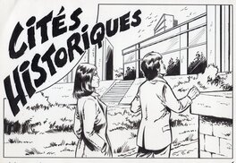 Cités historiques - case titre illustrant un article paru dans Sylvie n°174 (Aredit)