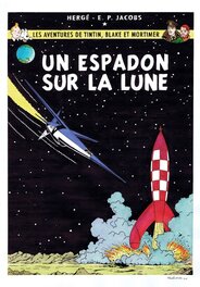 Hergé - Hommage à Hergé et Edgar P. Jacobs / Tintin et Blake & Mortimer par Neidhardt - Illustration originale