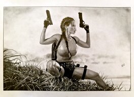 Tim Grayson - Lara CROFT - Illustration originale